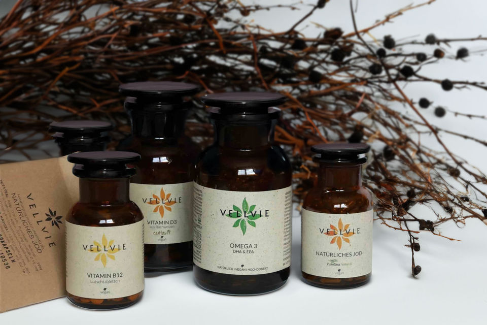 Sustainable suplements, sustainable packaging, Vellvie