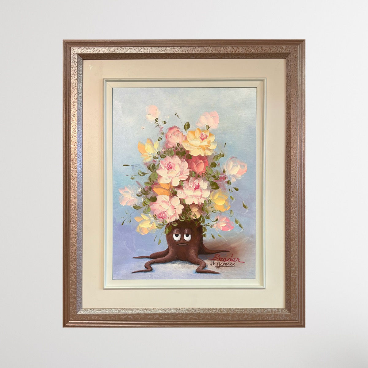 Unamused Arrangement - Original Painting framed