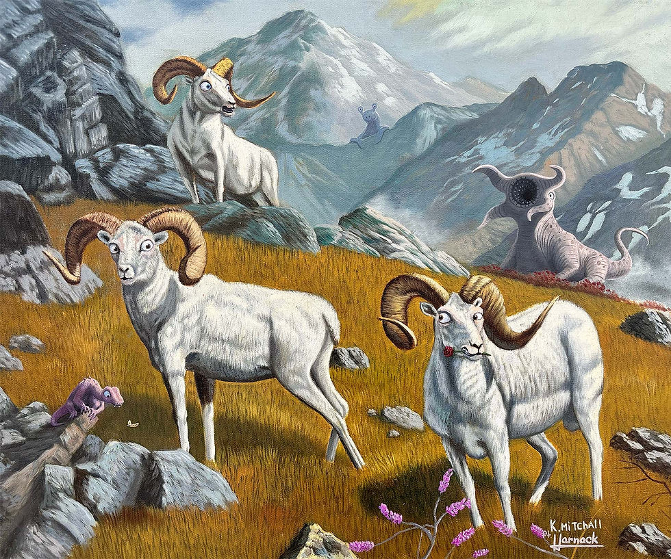 Romancing Rams - Digital Print