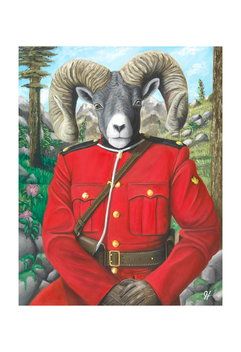 Thumbnail: RCMP Ram - Limited Edition Print