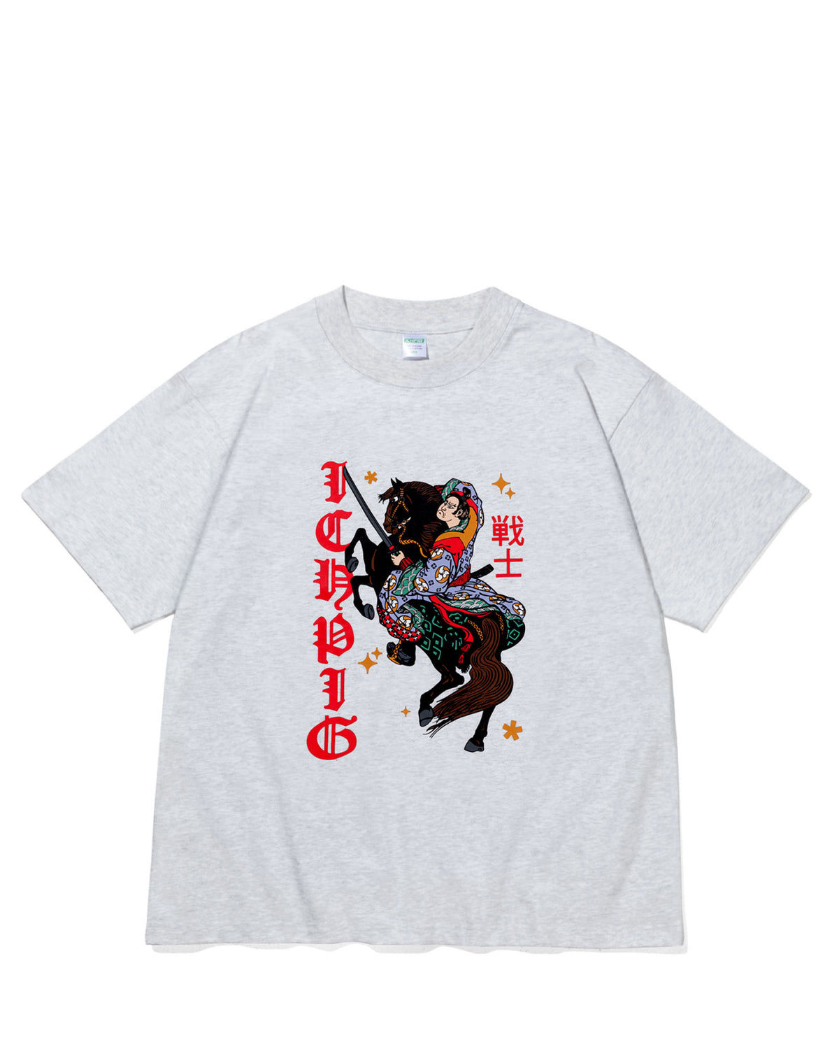 ICHPIG Warrior tee grey marle