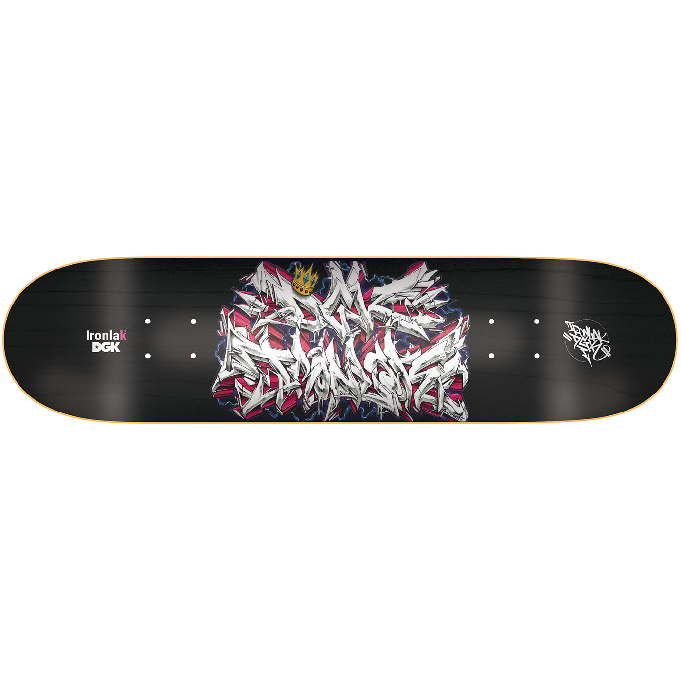 DGK DECK IRONLAK VOLTS BK 8.25