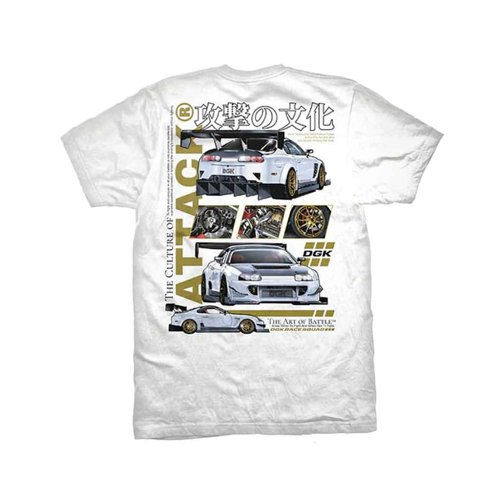 Thumbnail: Copy of DGK ATTACK TEE WHITE 