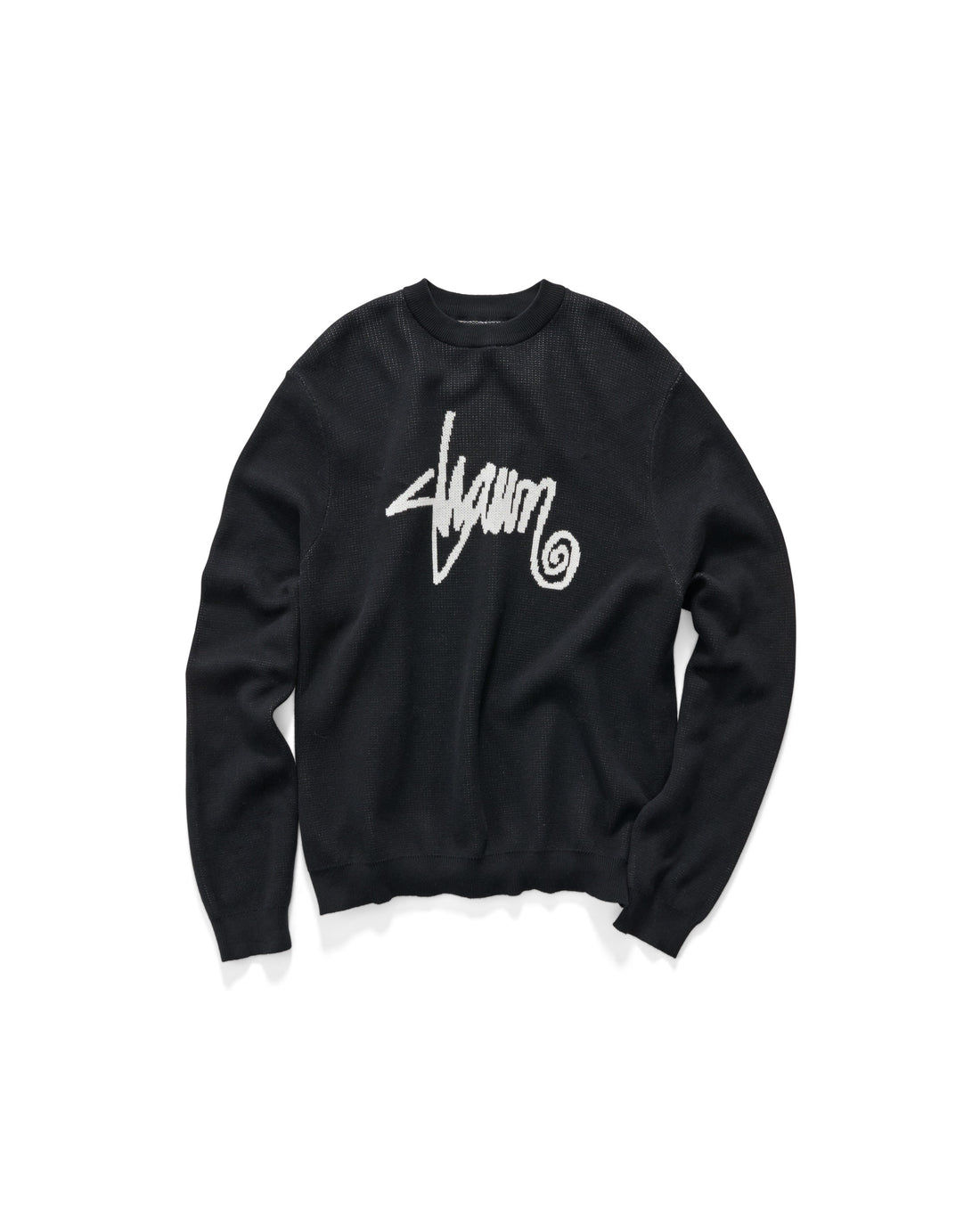S-DOUBLE SHAWN SCRIPT SWEATER COLOUR / BLACK