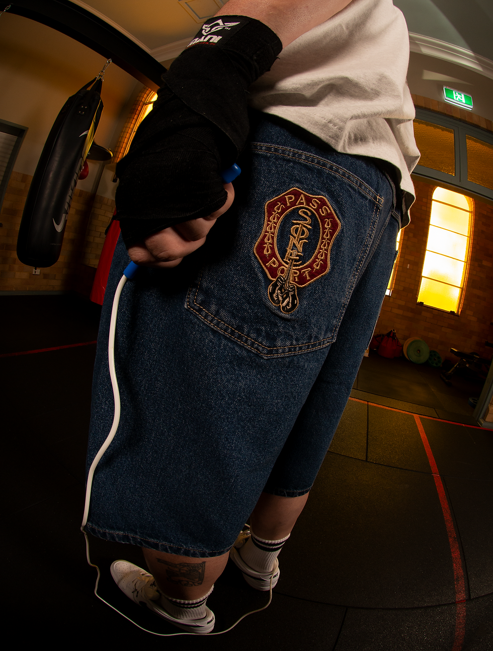 Thumbnail: Pass~Port & Anthony "Stone" Mapstone Workers Club Jean Short - Washed Dark Indig