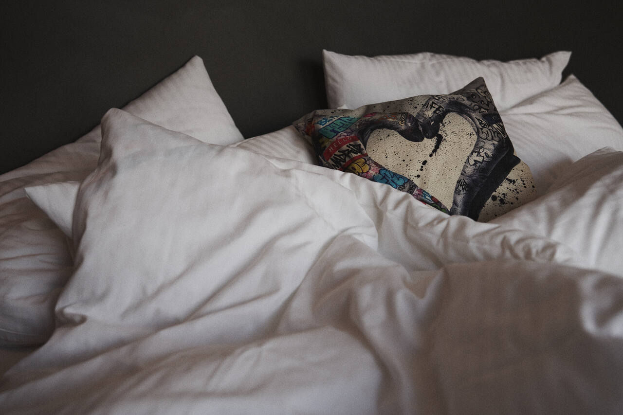 komfortables Bett im Hotel Garni Collina in Nauders