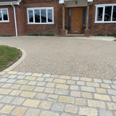 Resin bound driveway