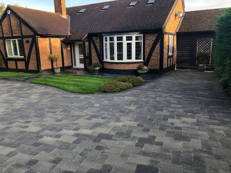 Sweeping Block Paved Drive