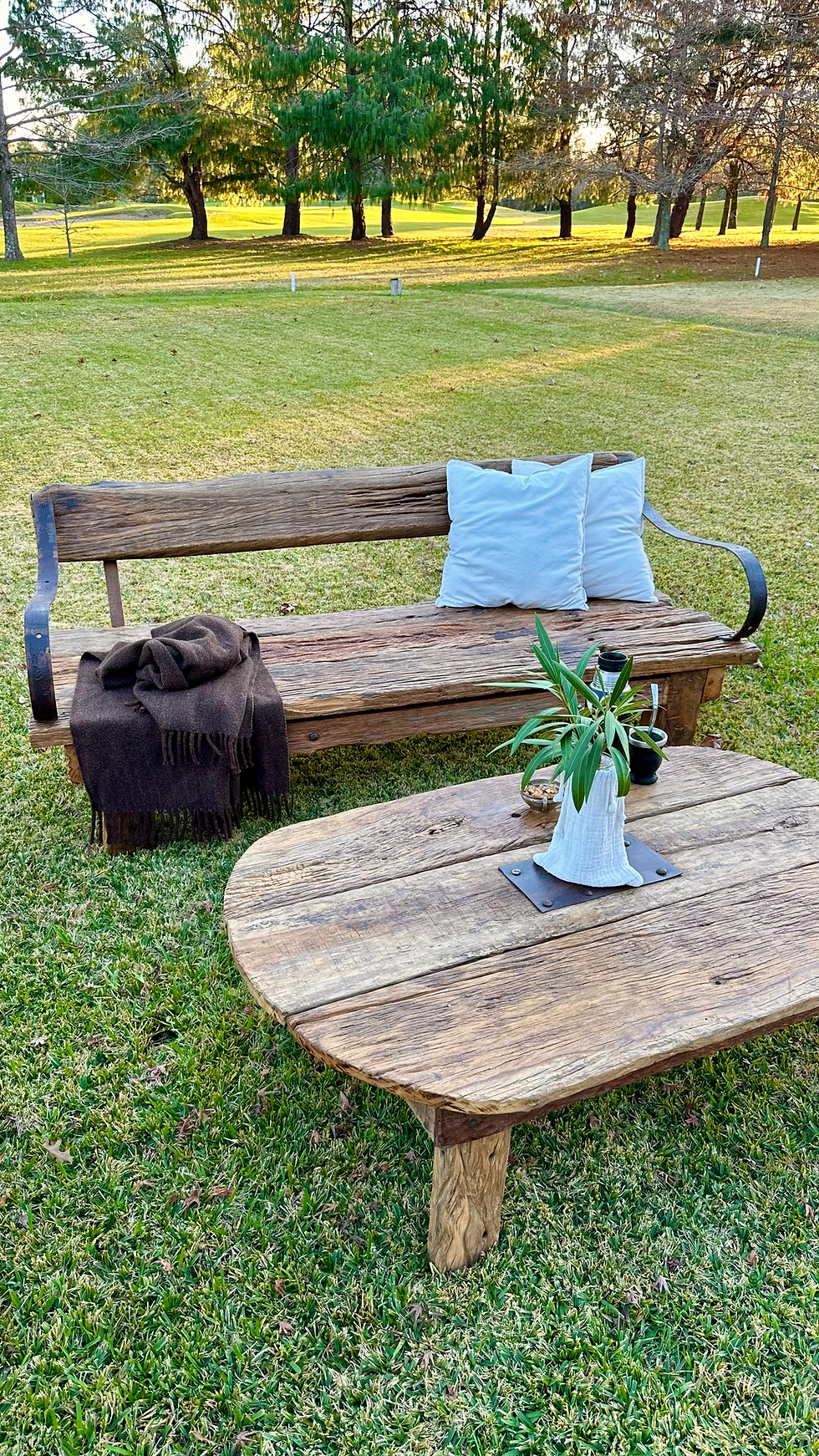 Miniatura: CAMASTRO QUEBRACHO CON APOYA BRAZOS 190