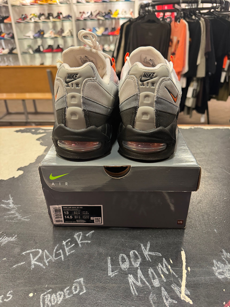 Thumbnail: USED Air Max 95 Big Bubble “Bright Mandarin” size 13