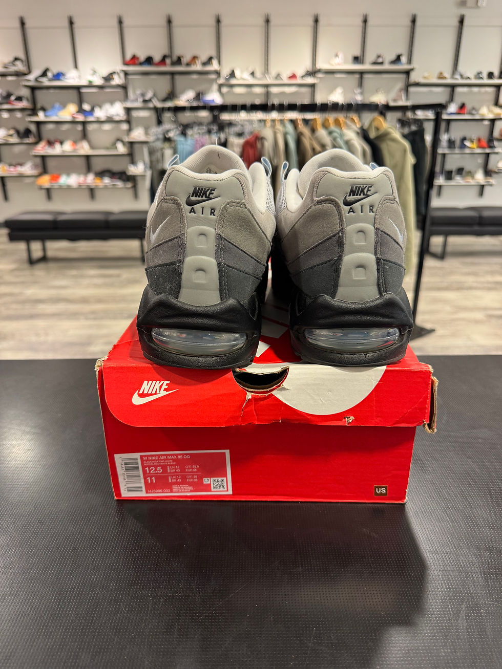 Thumbnail: USED Air Max 95 Big Bubble “Blue Tint” size 12.5w 