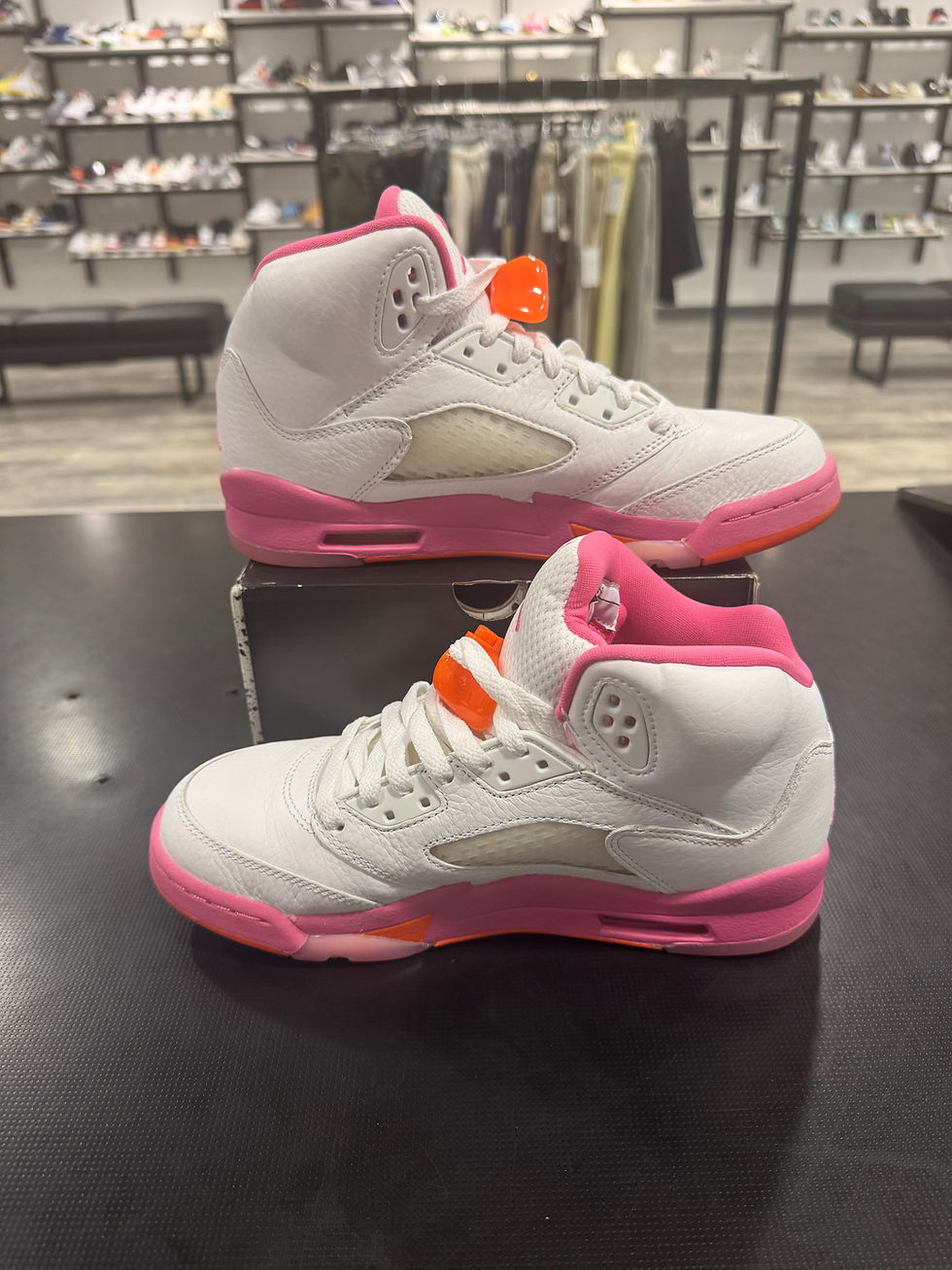 Thumbnail: USED Jordan 5 WNBA “Pinksicle Safety Orange” size 5.5y