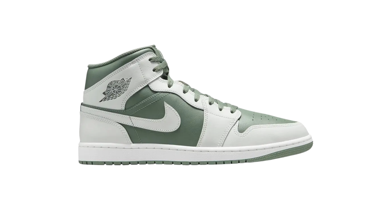 Jordan 1 Mid 'Summit White Vintage Lichen'