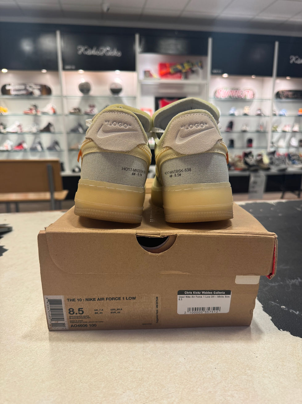 Thumbnail: USED Off White Air Force 1 “The Ten” size 8.5