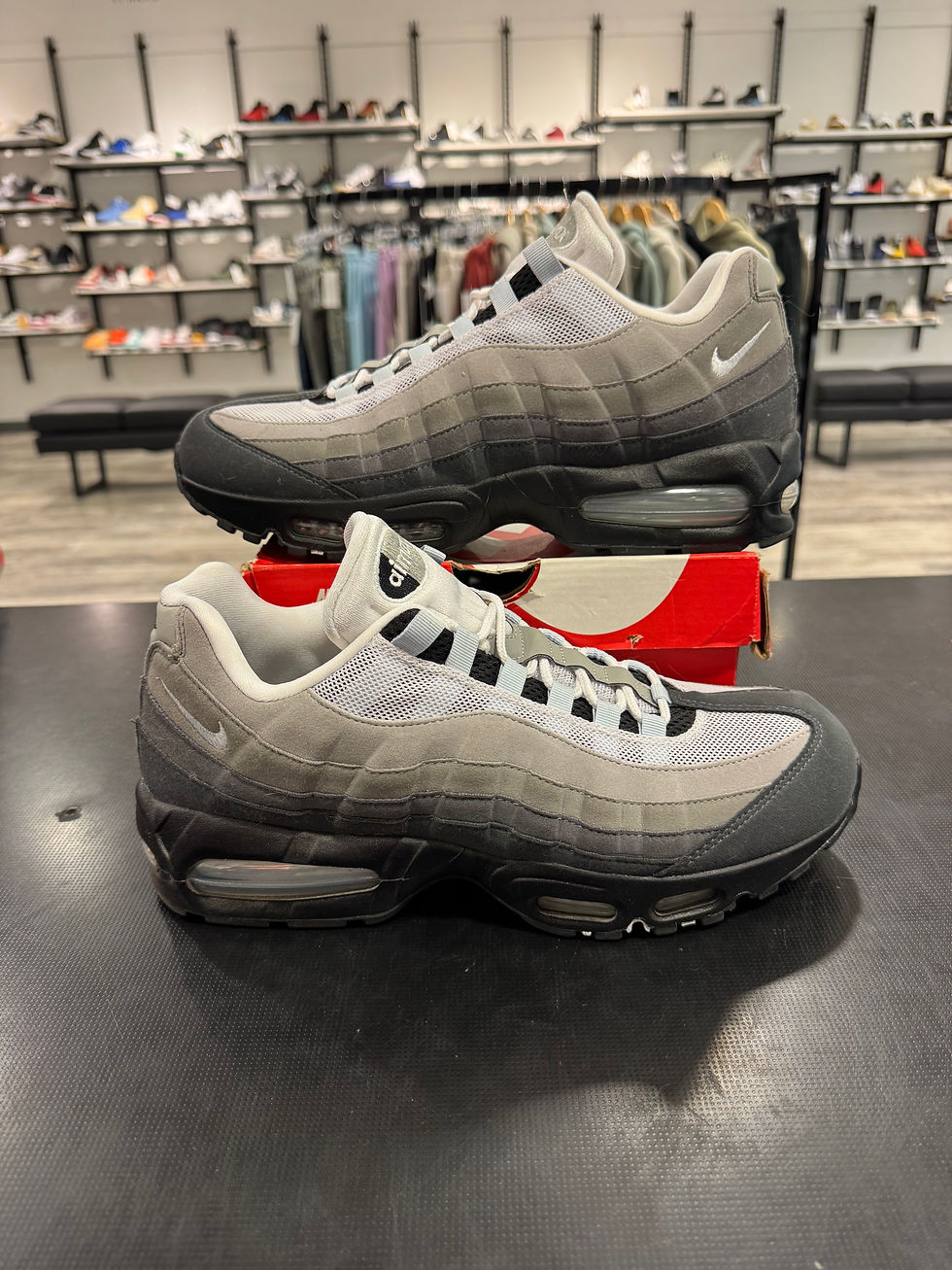 Thumbnail: USED Air Max 95 Big Bubble “Blue Tint” size 12.5w 