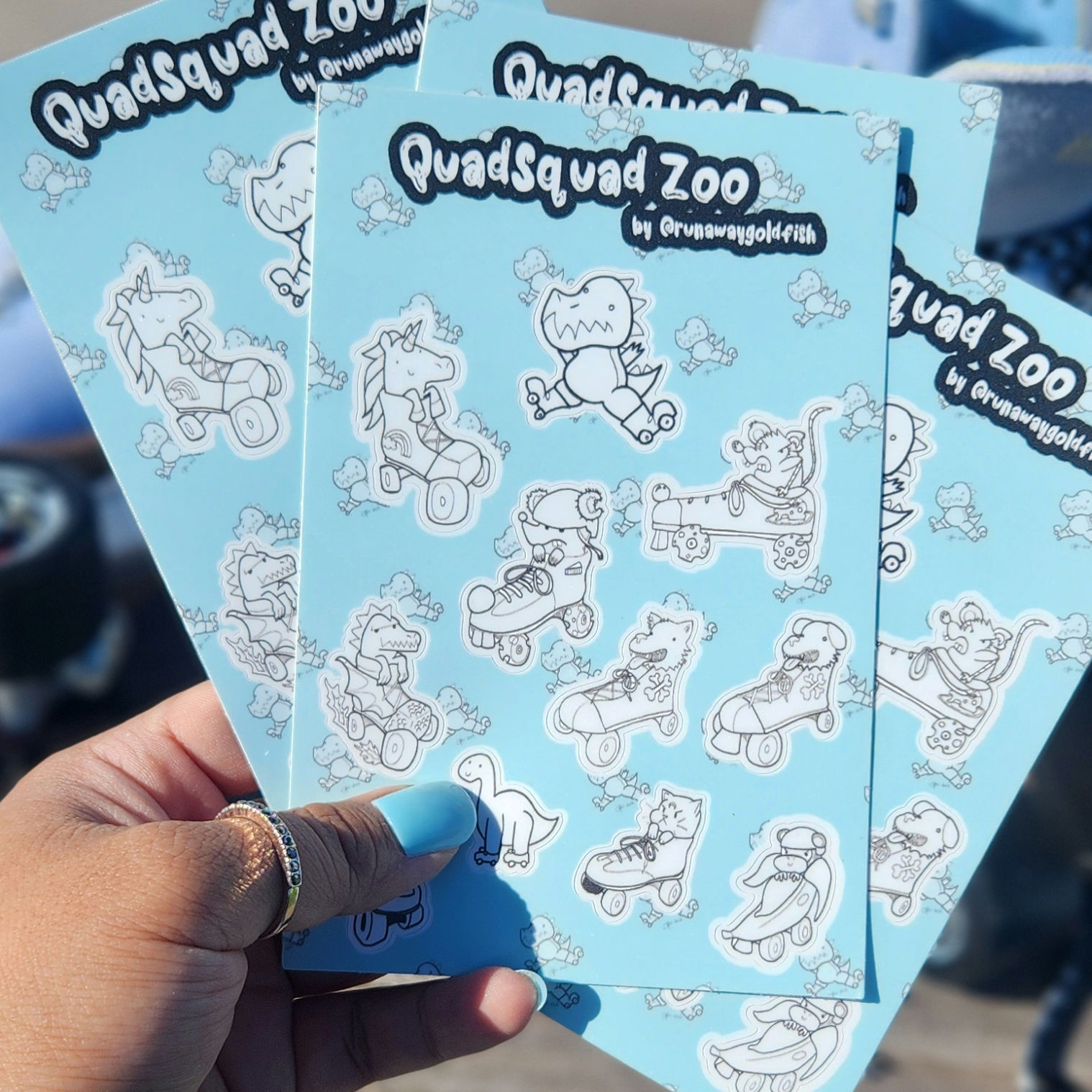 Quad Squad Zoo Sticker Sheet [SOLD OUT]