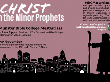 Masterclass on Christ in the Minor Prophets