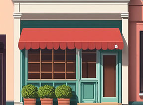 A SIMPLE STORE FRONT WITHOUT WORDS OR PEOPLE