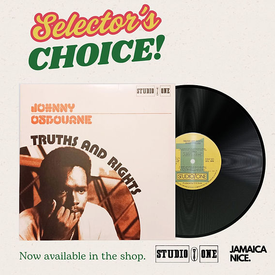 Selector's Choice. Johnny Osbourne's Truth And Rights (2XLP Vinyl)
