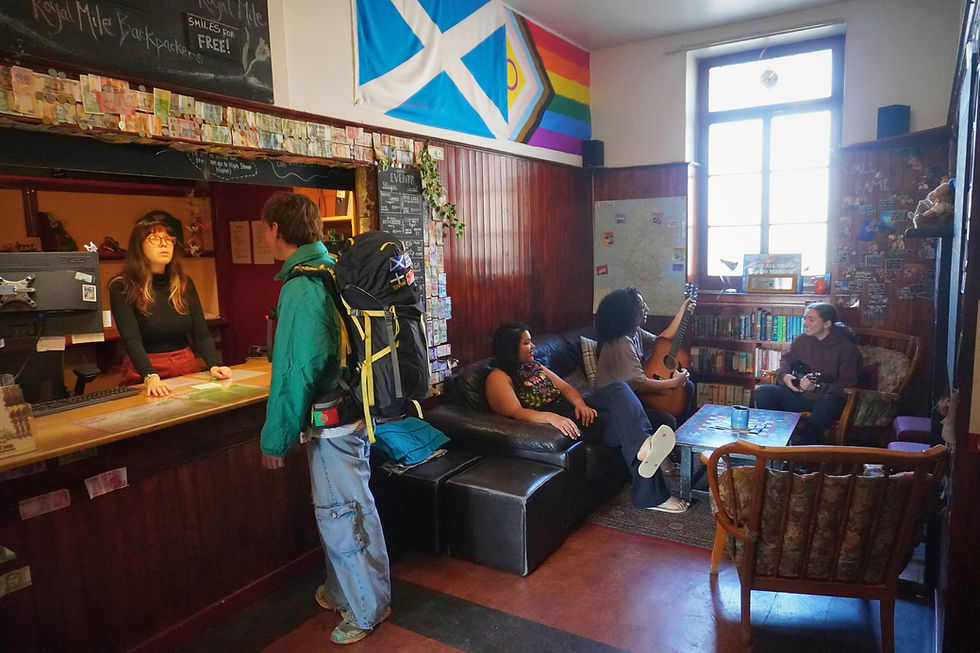 Cosy up in our social lounges at each of the Scotland's Top Hostels locations in Edinburgh.