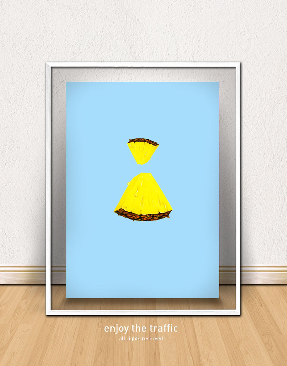 Poster Abacaxi minimalista