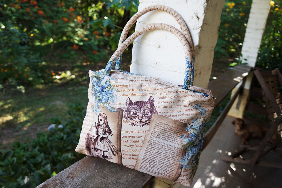 Alice in Wonderland tote