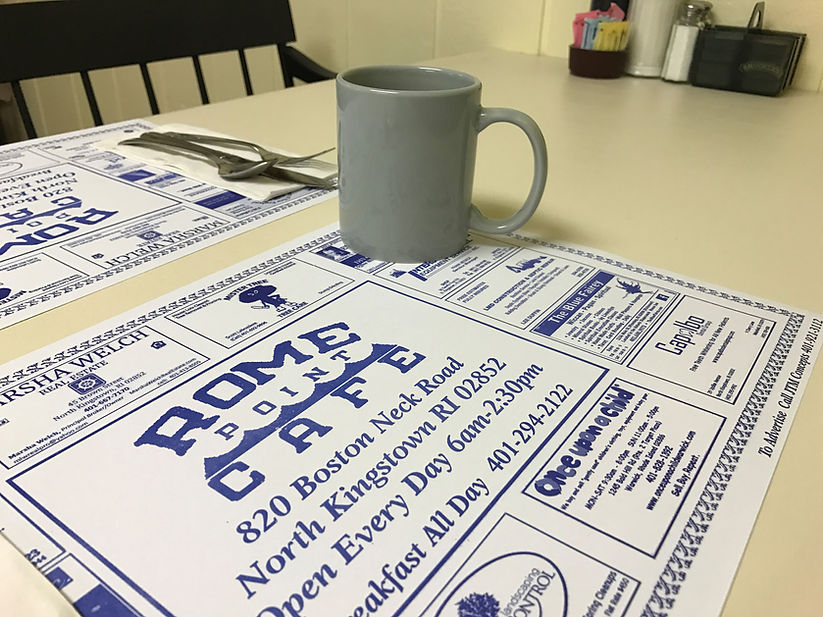 Coffee on diner table