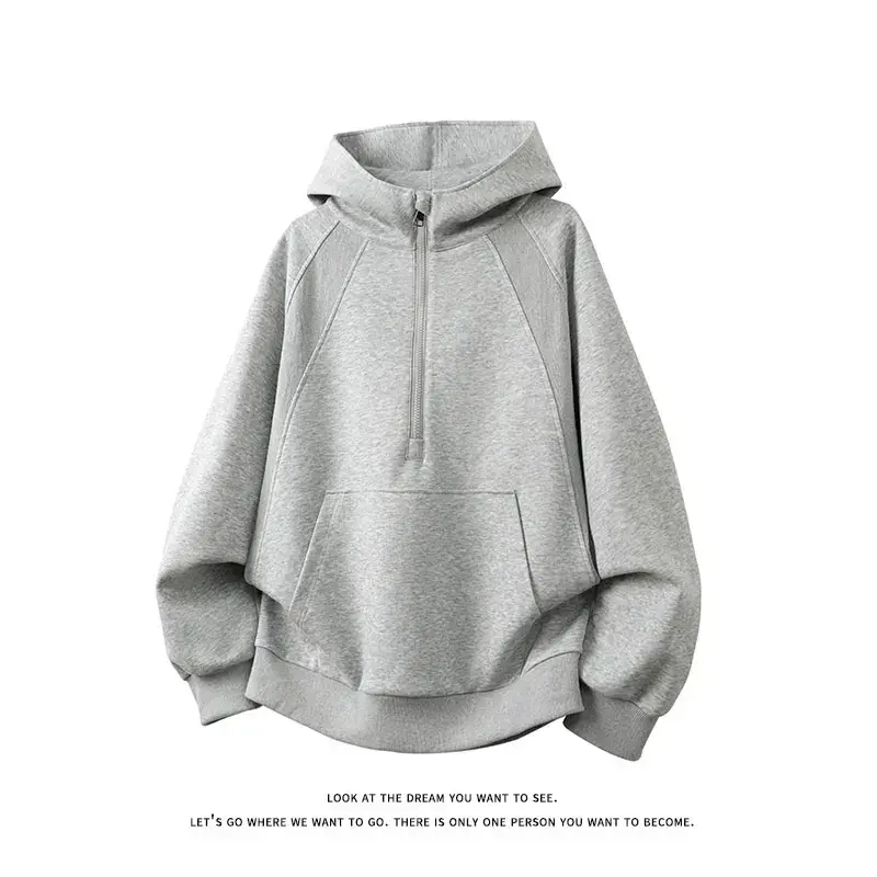 Thumbnail: Essential Baggy Streetwear Hoodie – Solid Color Minimalist Pullover