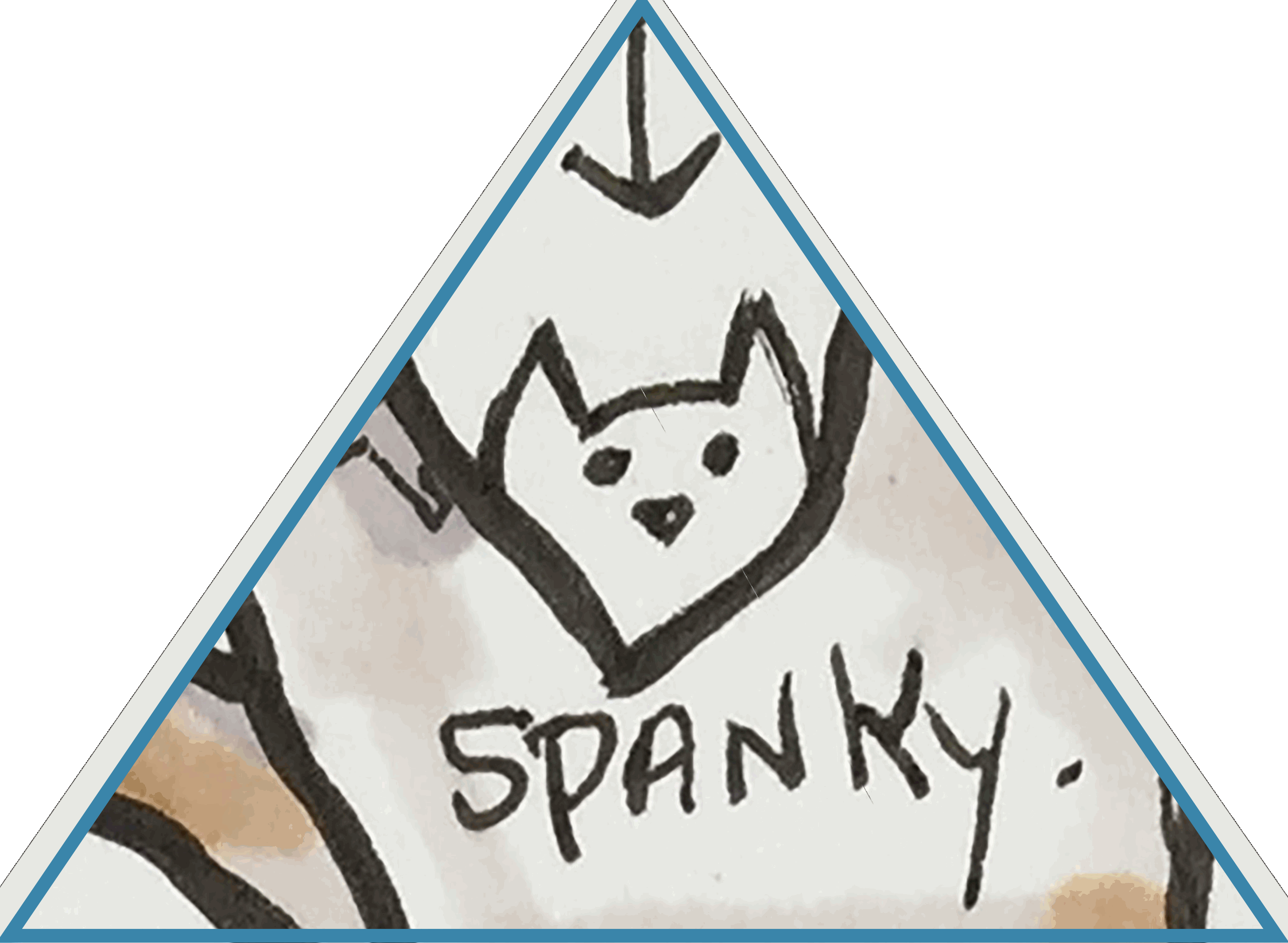 300 dpi Spanky Face in Triangle Crop tra