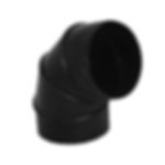 4" Black Adjustable Elbow