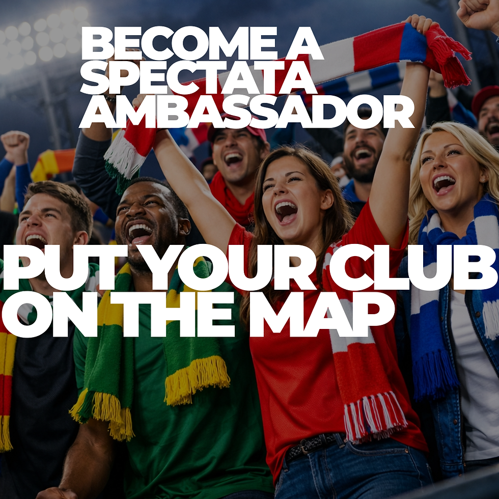 Proud football supporter with a team scarf at a local stadium sunset, showcasing club pride for Spectata.