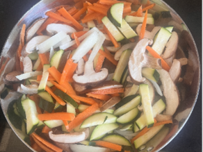Verduras al curry