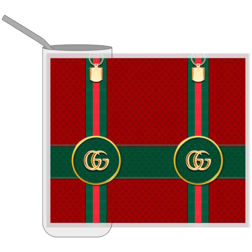 Red Stripe Gucci Bag Print