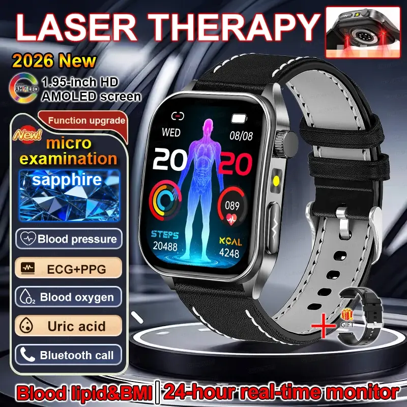 Miniatura: 2026 New Smart Watch Laser Therapy Health Conditioning Blood Oxygen Women