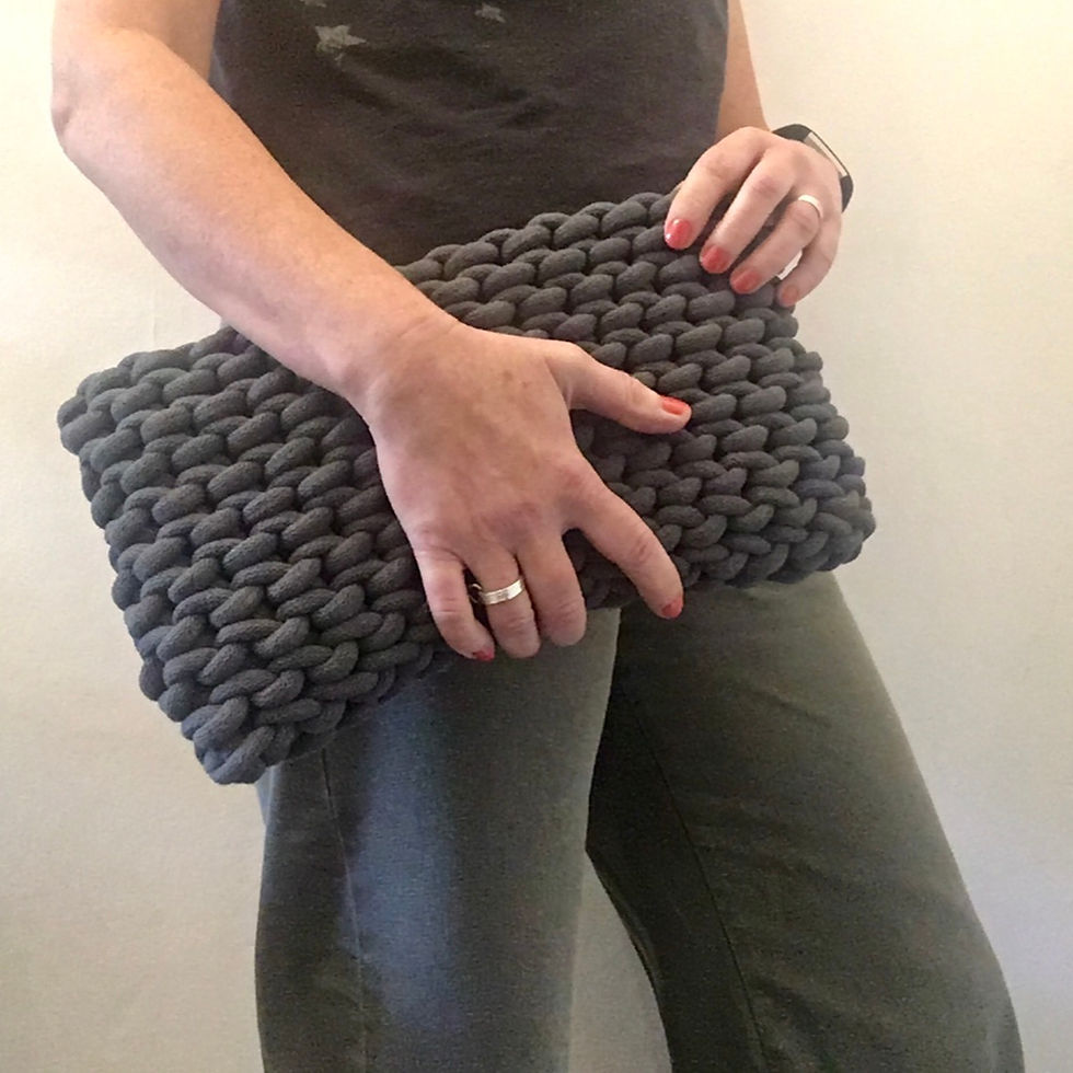 Thumbnail: Large Dark Grey Clutch