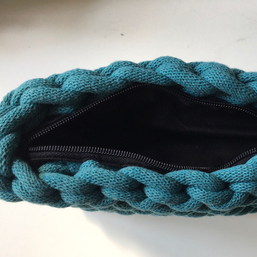 Thumbnail: Large Teal Blue Clutch Bag