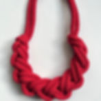 Thumbnail: Red Chunky Braided Necklace