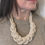 Thumbnail: Beige Chunky Braided Necklace