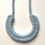 Thumbnail: Light Blue Knotted Cotton Necklace