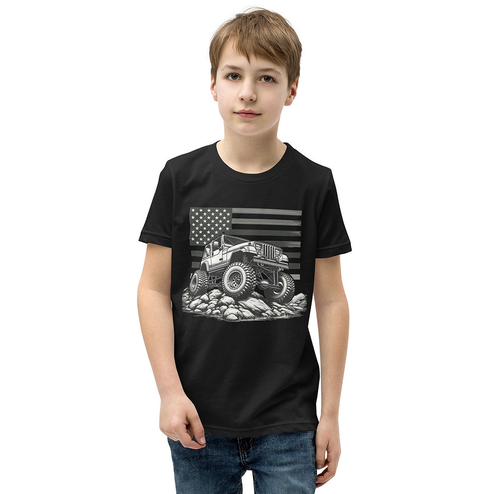 American Jeep Youth Short Sleeve T-Shirt