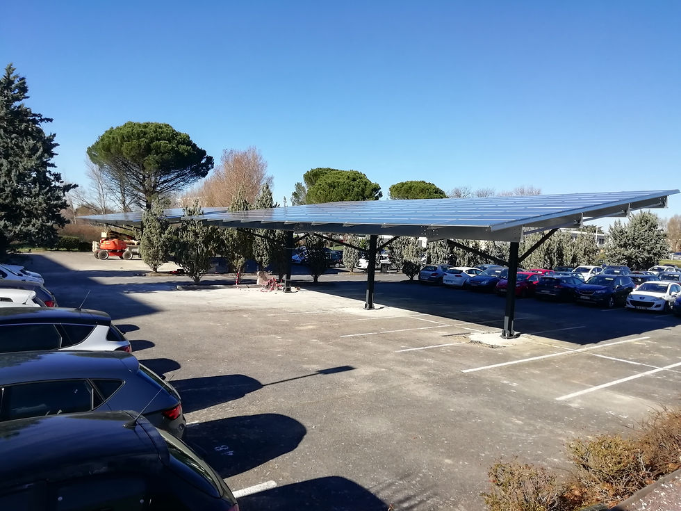 Ombrière solaire Triangle Horizon