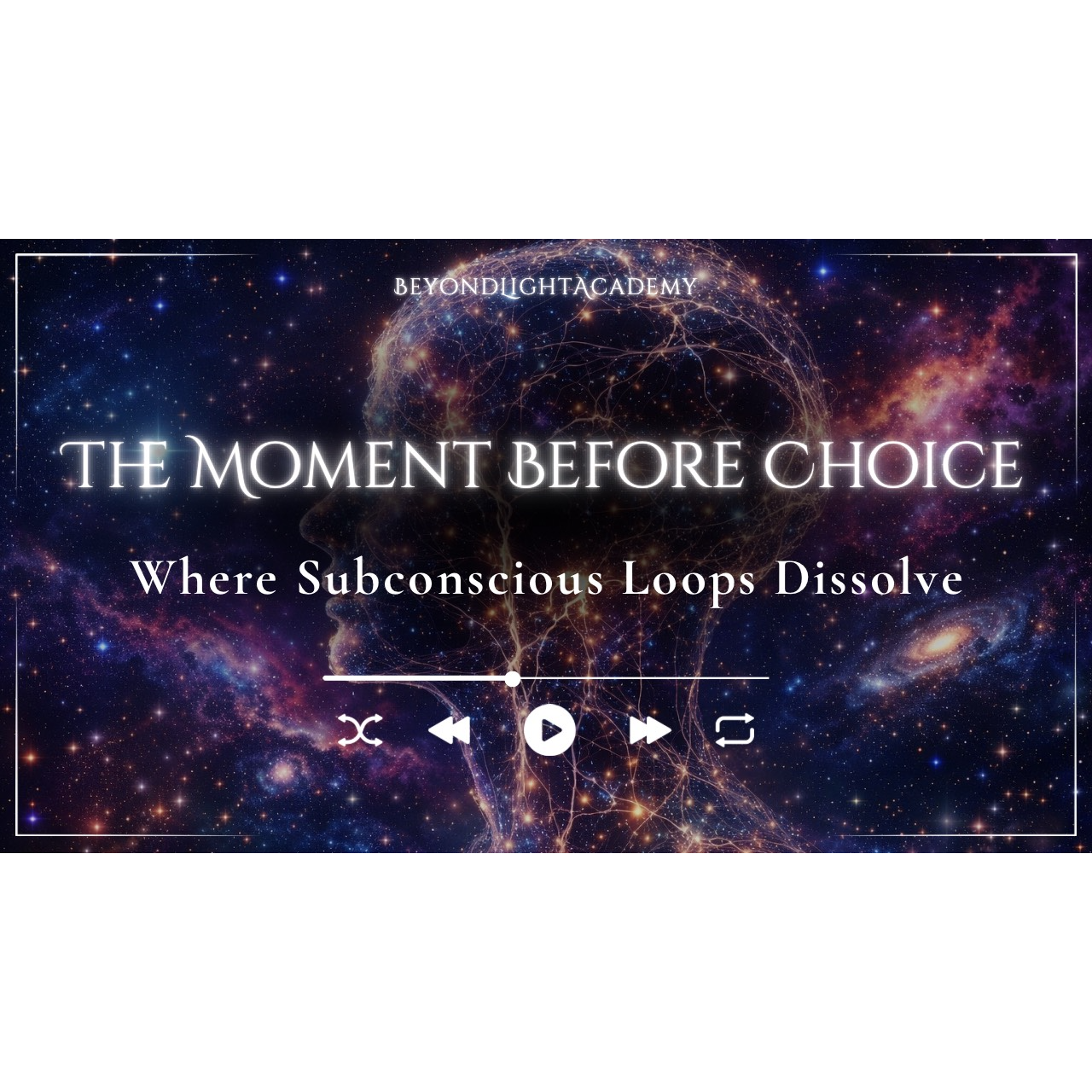 The Moment Before Choice: Where Subconscious Loops Dissolve