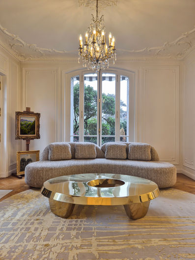 Michel Amar-Coffeetable helios 2-laiton