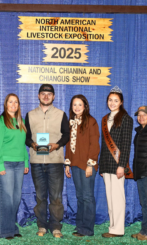 Winners at 2025 National Chianina and Chiangus Show