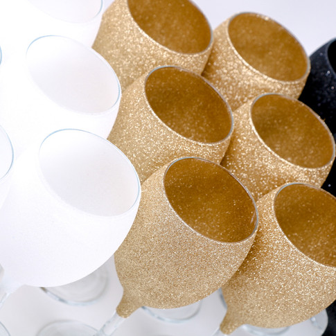 Glitter Wine Glasses