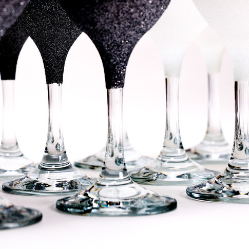 Glitter Wine Glasses