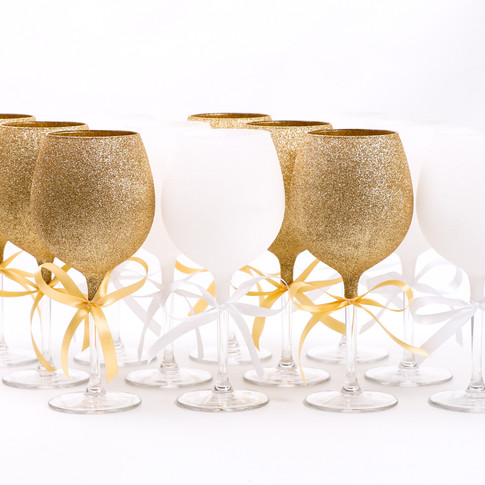 Glitter Wine Glasses