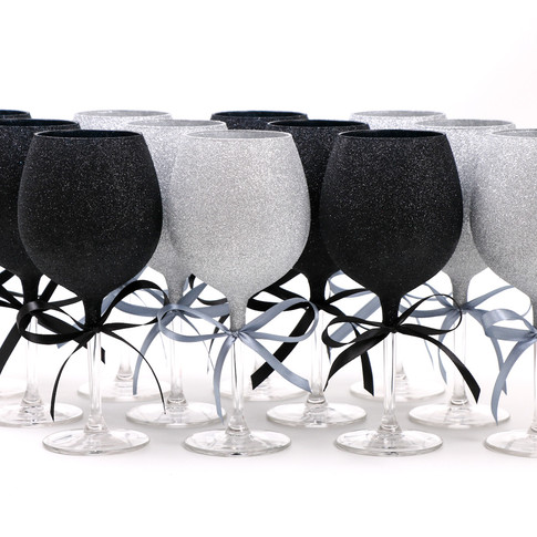 Glitter Wine Glasses