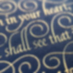 Thumbnail: When You Are Sorrowful - Midnight Blue & Gold