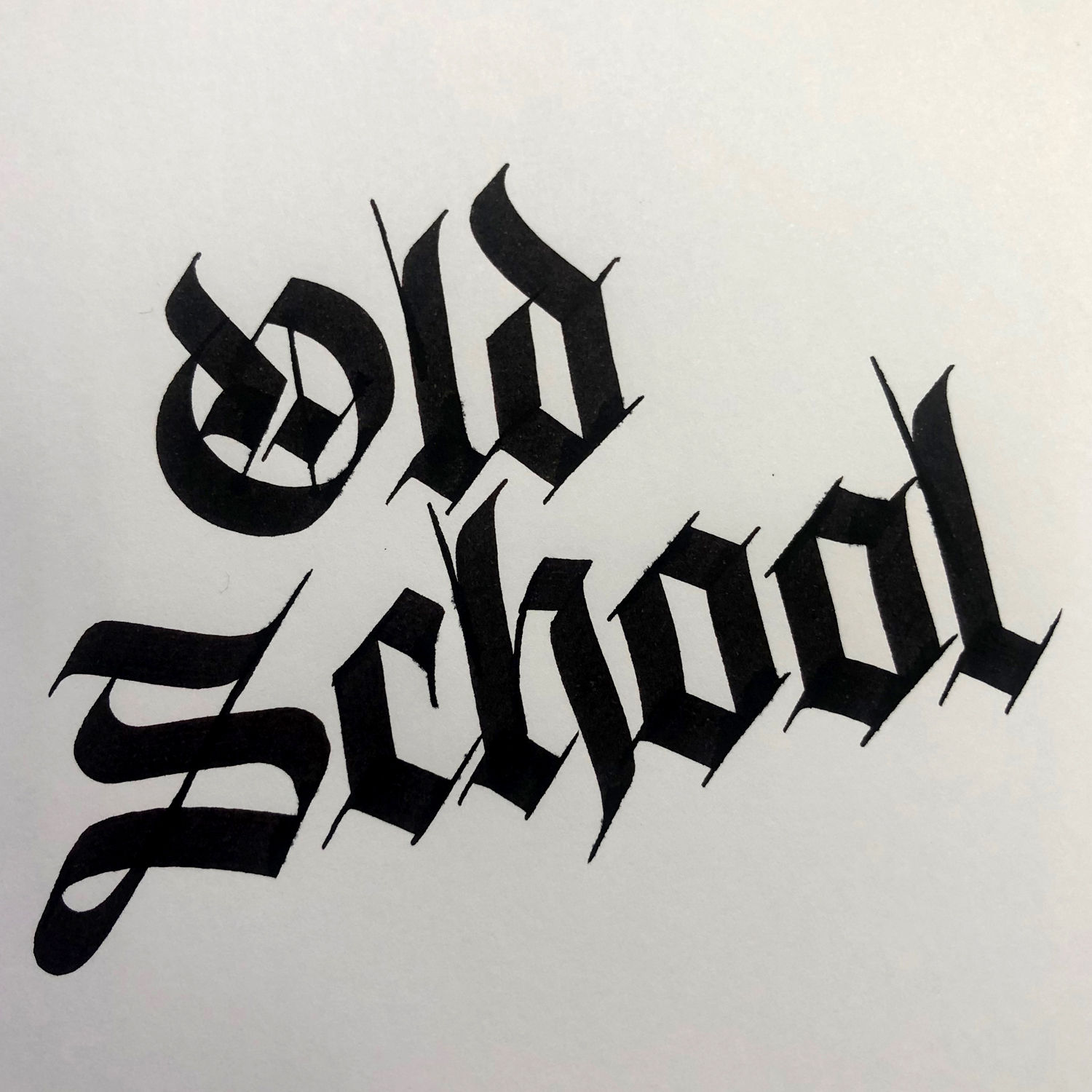 'Old School' - Original Calligraphy